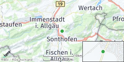 Google Map of Burgberg im Allgäu