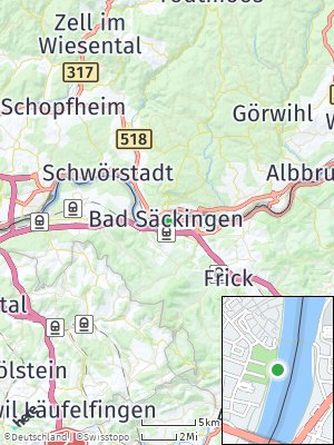 Here Map of Bad Säckingen