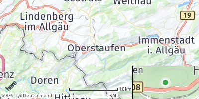 Google Map of Oberstaufen