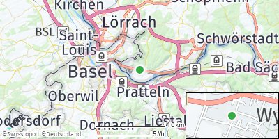 Google Map of Grenzach-Wyhlen