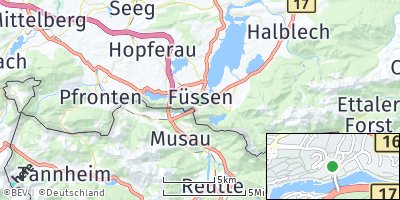 Google Map of Füssen