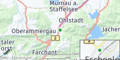 Google Map of Eschenlohe