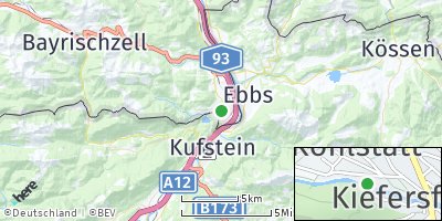 Google Map of Kiefersfelden