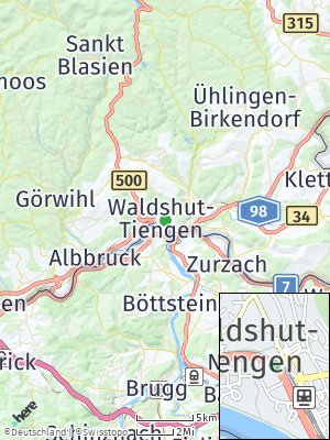 Here Map of Waldshut-Tiengen