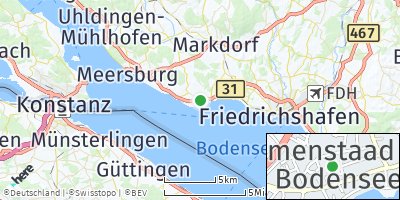 Google Map of Immenstaad am Bodensee