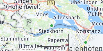Google Map of Gaienhofen