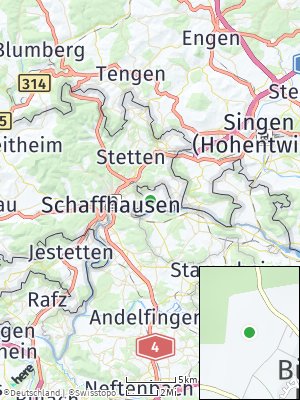 Here Map of Büsingen am Hochrhein