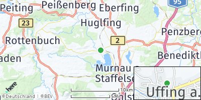 Google Map of Uffing am Staffelsee