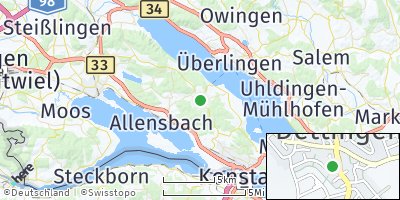 Google Map of Dettingen