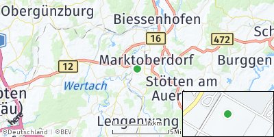 Google Map of Thalhofen an der Wertach
