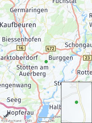 Here Map of Rettenbach am Auerberg