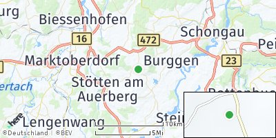 Google Map of Rettenbach am Auerberg