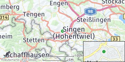 Google Map of Hilzingen