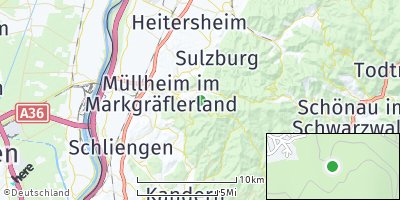 Google Map of Badenweiler