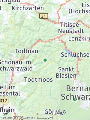 Here Map of Bernau im Schwarzwald