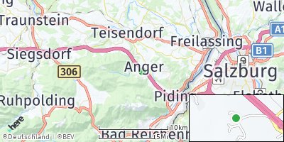 Google Map of Anger bei Bad Reichenhall