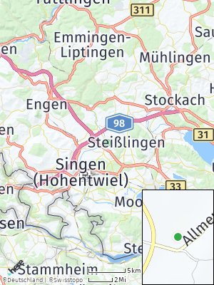 Here Map of Beuren an der Aach