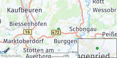 Google Map of Ingenried bei Schongau