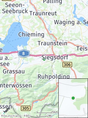 Here Map of Bergen im Chiemgau