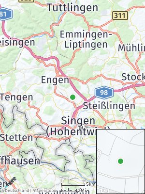 Here Map of Mühlhausen-Ehingen
