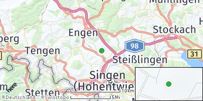 Google Map of Mühlhausen-Ehingen