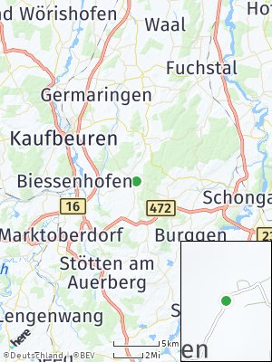Here Map of Bidingen