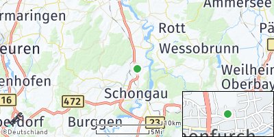 Google Map of Hohenfurch