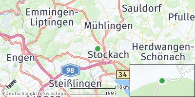 Google Map of Mahlspüren im Hegau