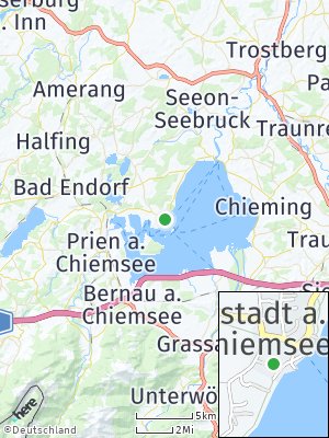 Here Map of Gstadt am Chiemsee