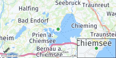 Google Map of Gstadt am Chiemsee