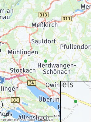 Here Map of Hohenfels bei Stockach