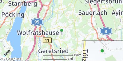 Google Map of Egling bei Wolfratshausen