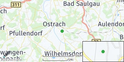 Google Map of Königseggwald