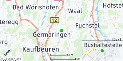 Google Map of Westendorf bei Kaufbeuren