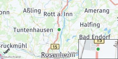 Google Map of Schechen bei Rosenheim