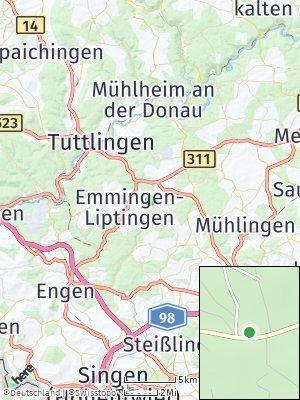 Here Map of Emmingen-Liptingen