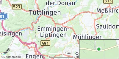 Google Map of Emmingen-Liptingen