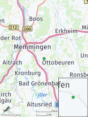 Here Map of Lachen bei Memmingen