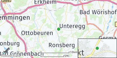 Google Map of Markt Rettenbach
