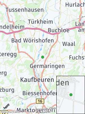 Here Map of Rieden bei Kaufbeuren