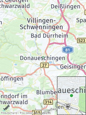 Here Map of Donaueschingen