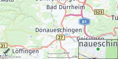 Google Map of Donaueschingen