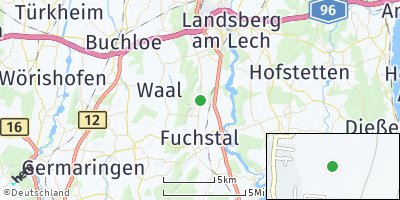Google Map of Unterdießen