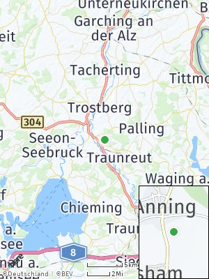 Here Map of Anning bei Sankt Georgen