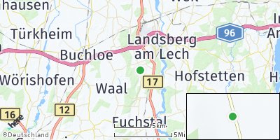 Google Map of Mittelstetten am Lech