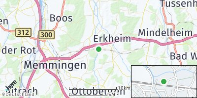 Google Map of Westerheim bei Memmingen