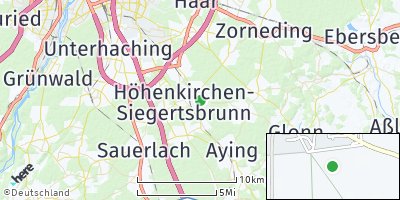 Google Map of Höhenkirchen-Siegertsbrunn