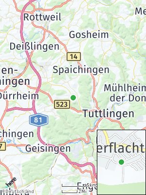Here Map of Seitingen-Oberflacht