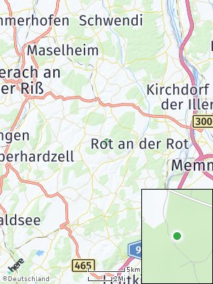 Here Map of Steinhausen an der Rottum
