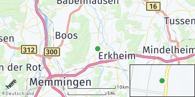 Google Map of Lauben bei Memmingen